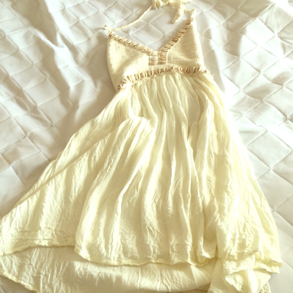 Low back crochet summer dress